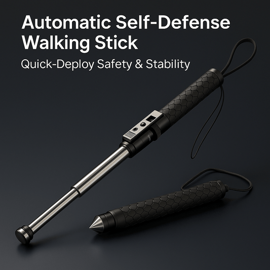 Puili | AllGuard Stick – Automatic Self-Defense Walking Stick with Stability Support