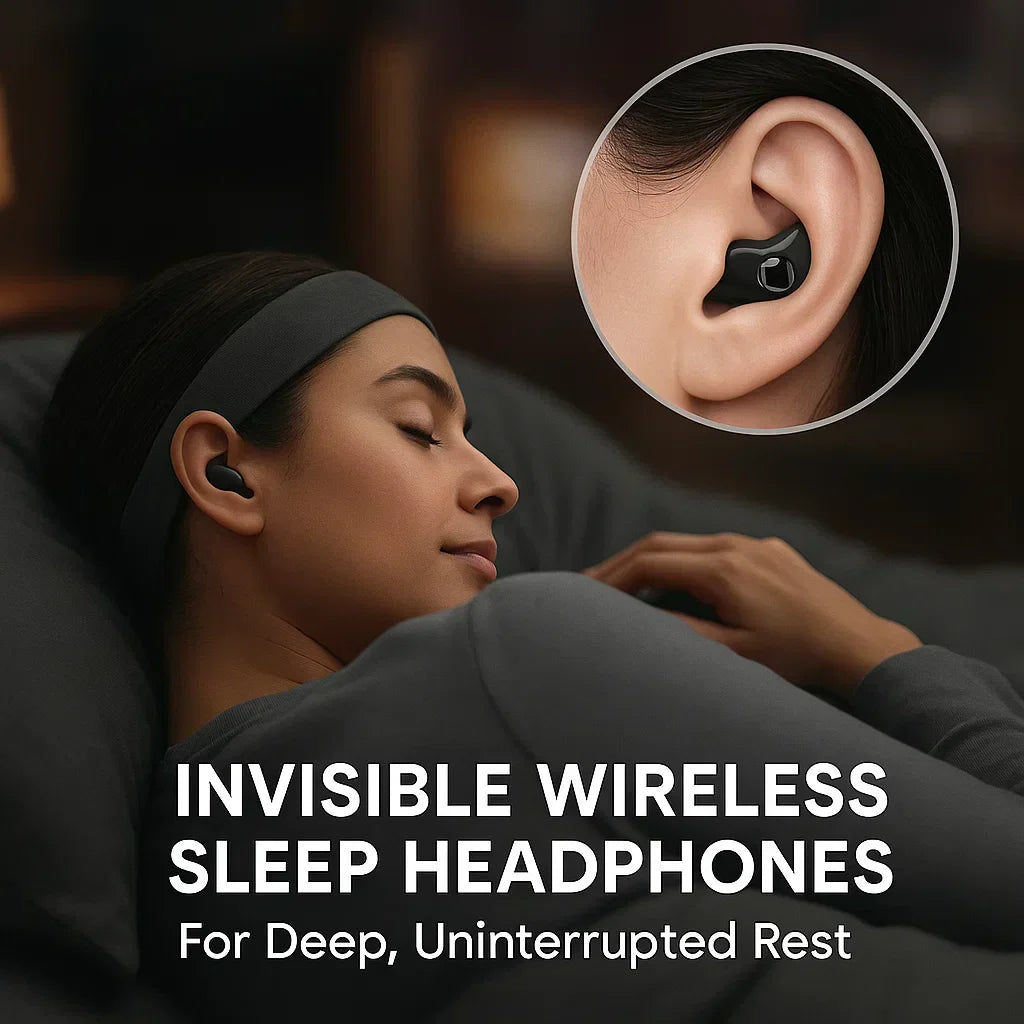 Auricolari invisibili wireless per dormire con cancellazione del rumore per chi dorme di lato