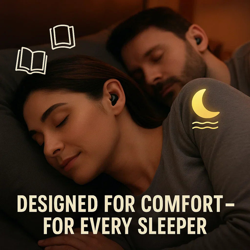 Auricolari invisibili wireless per dormire con cancellazione del rumore per chi dorme di lato
