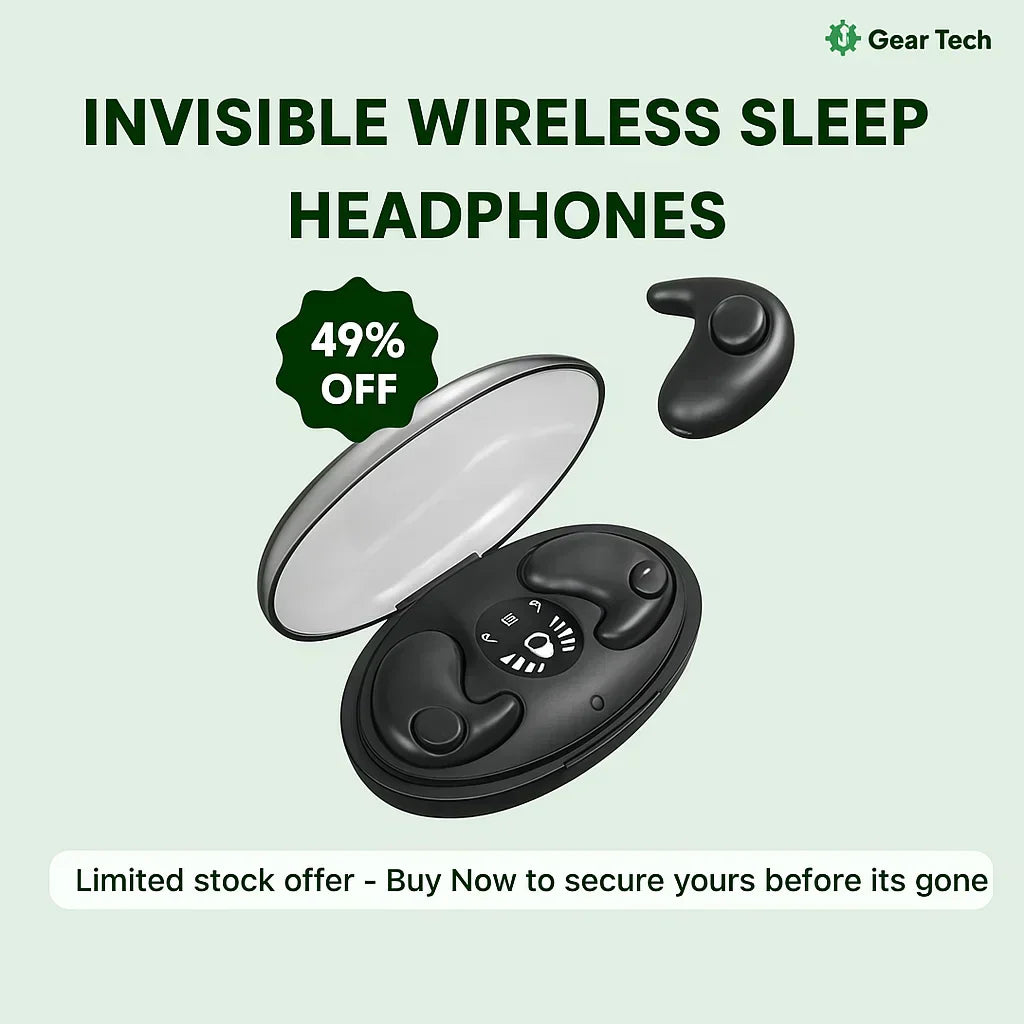 Auricolari invisibili wireless per dormire con cancellazione del rumore per chi dorme di lato