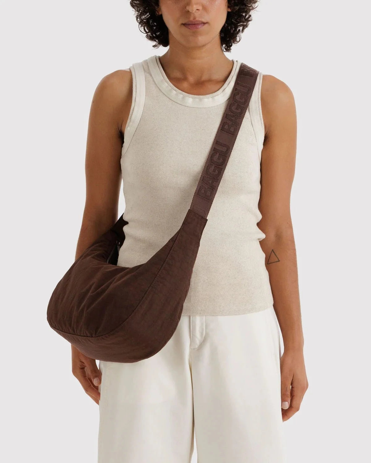 BAGGU Crescent Bag Medium Extended 47" Strap - Recycled