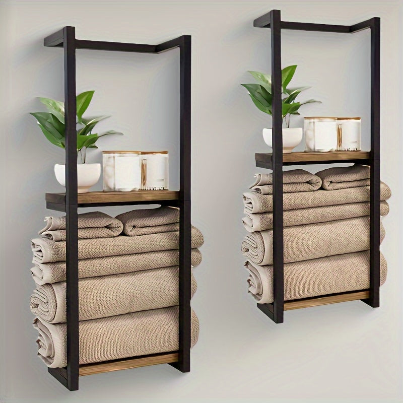 Space-Saving Towel Rack | Wall-Mounted Holder for an Organized Bathroom