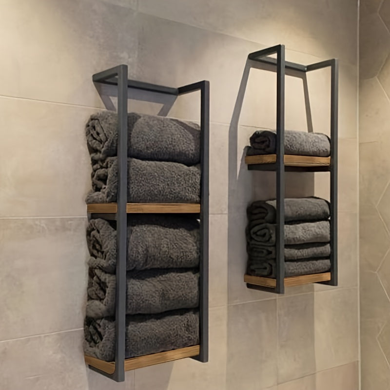 Space-Saving Towel Rack | Wall-Mounted Holder for an Organized Bathroom