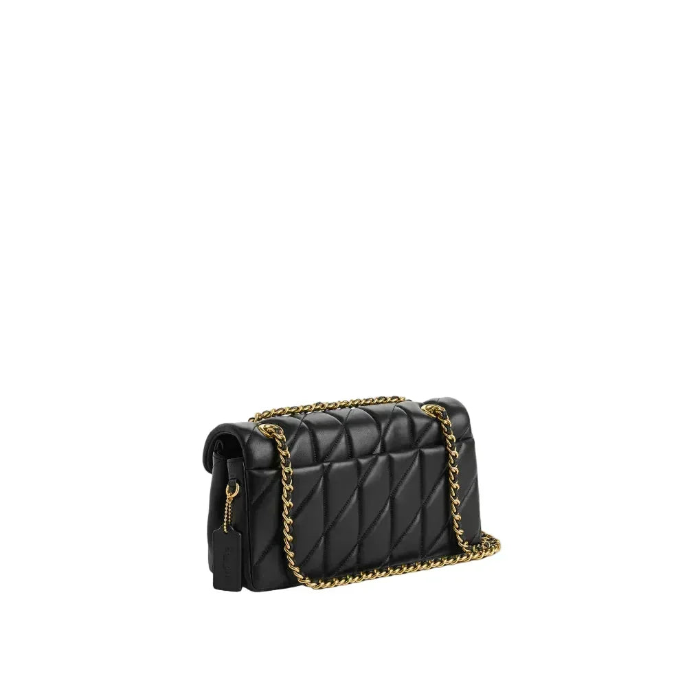 The Tabby Shoulder Bag 26 With Pillow Quilting- Brass/Maple