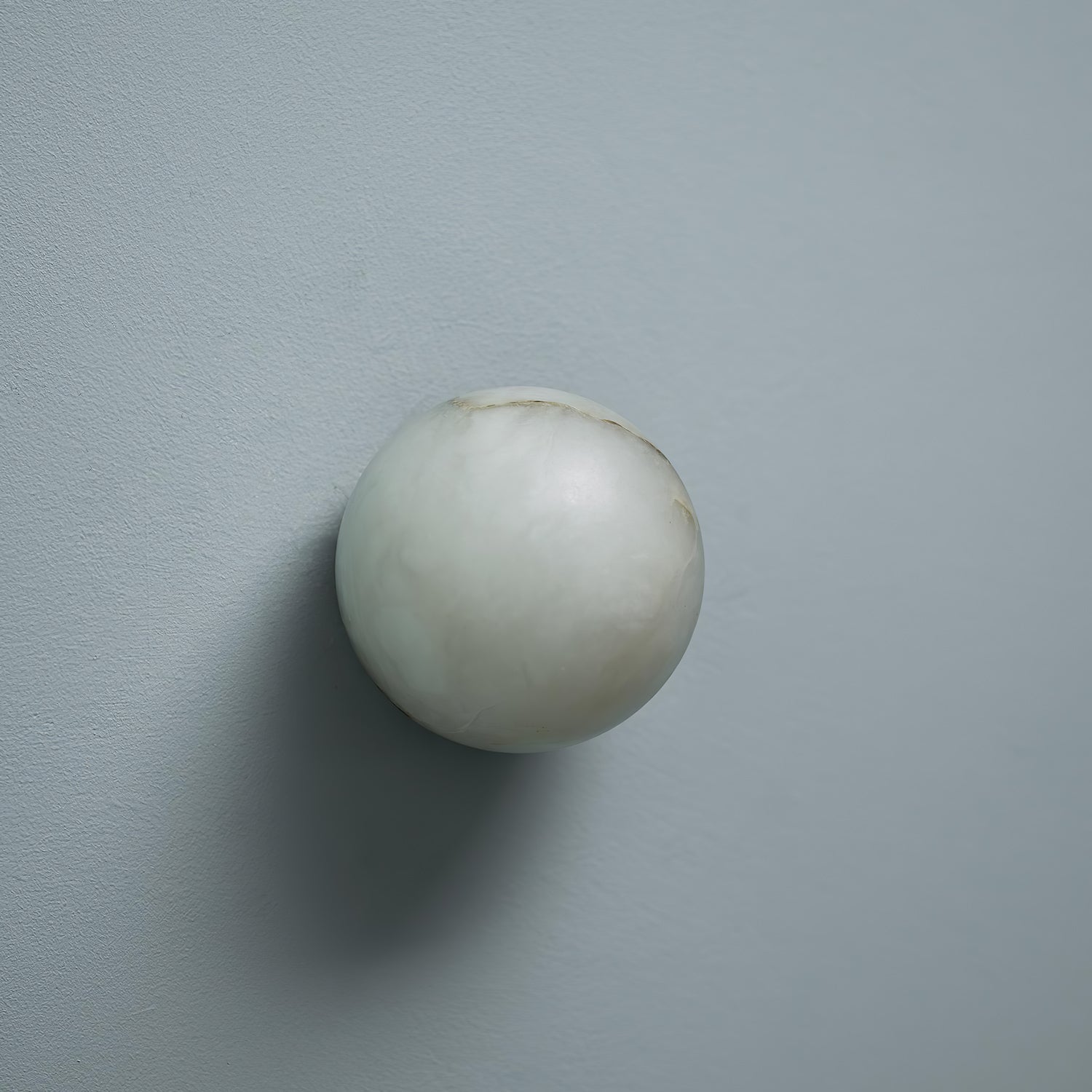 Applique da parete Japandi a sfera in marmo LED 1 luce