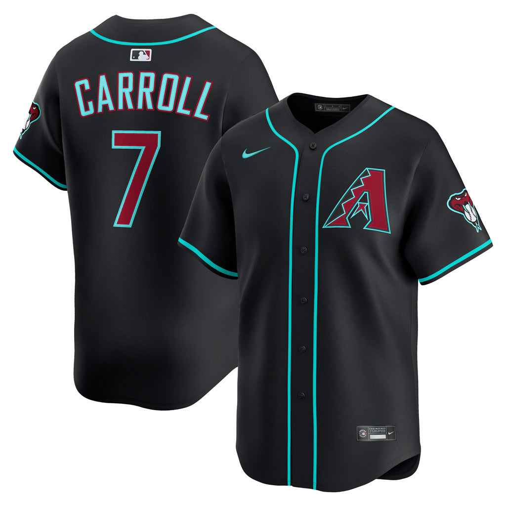 MLB Arizona Diamondbacks Corbin Carroll Nike Alternate Limited Jersey - Black