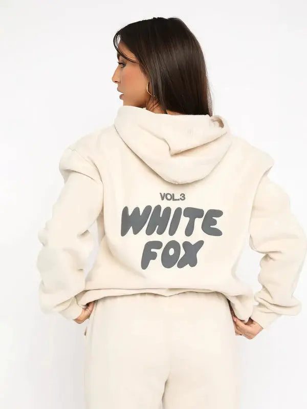 Women’s Oversized Hoodie Set – Cozy Tracksuit with Graphic Details