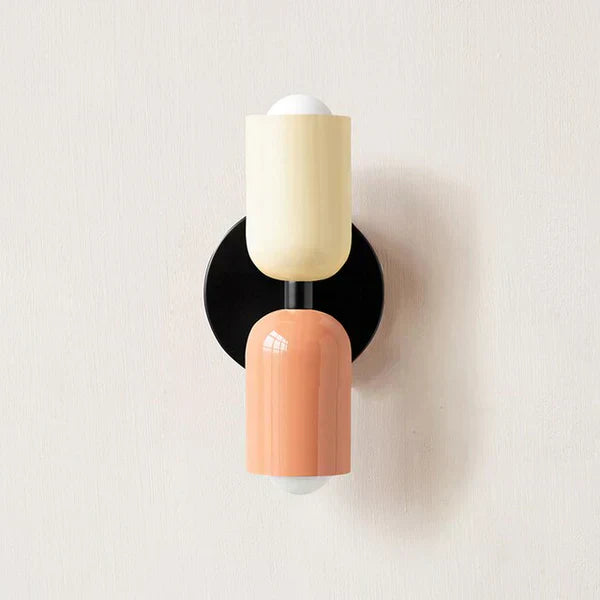 Modern Metal Cylinder LED Wall Sconce 2-Light