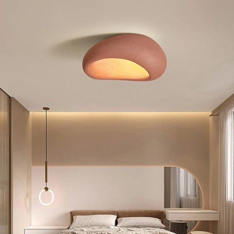 Nordic Wabi-Sabi Minimalist LED Stone Ceiling Light