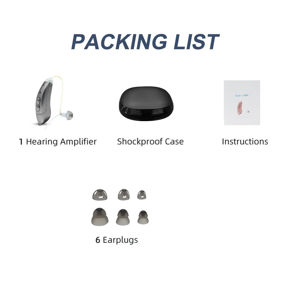 Auraluxe Invisible BTE Hearing Aids With App Control