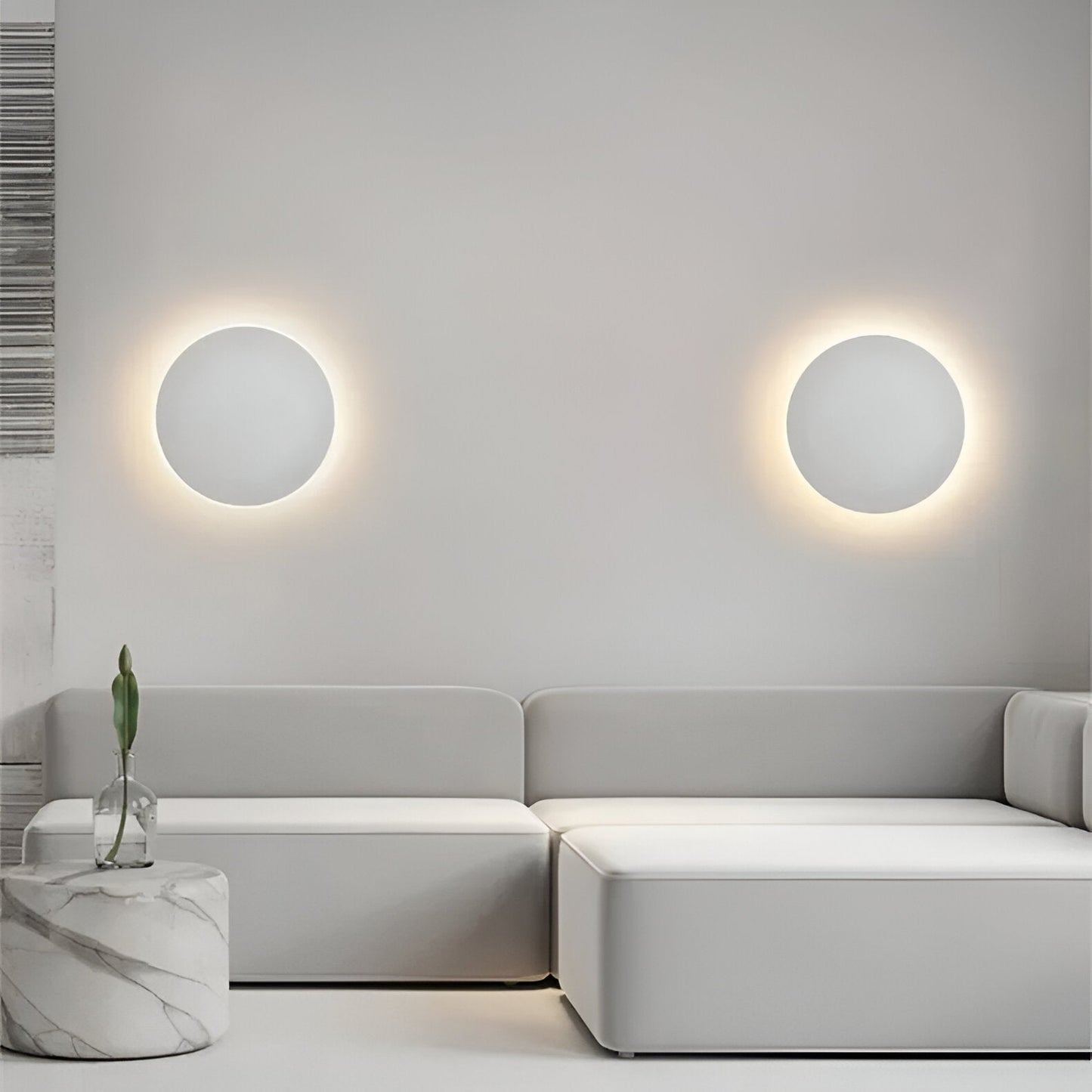Modern Nordic Round LED Sconce 1-Light