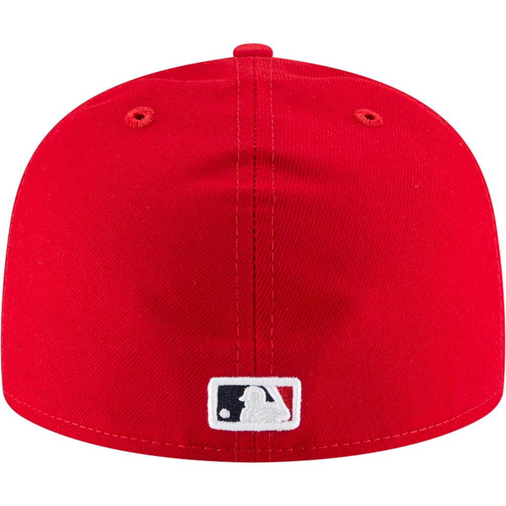 MLB Los Angeles Angels Youth New Era Home Authentic Collection 59FIFTY Fitted Hat - Red
