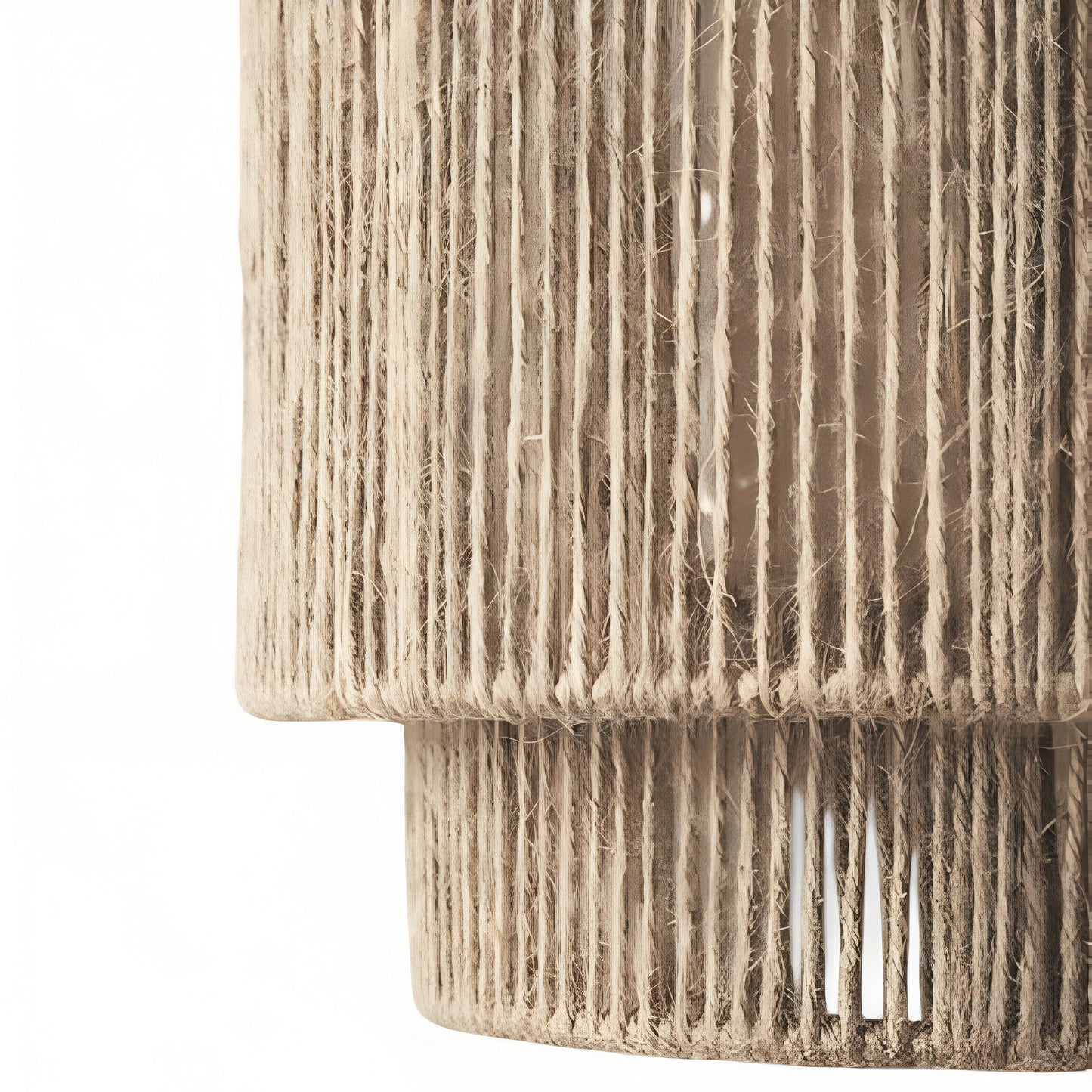 Vintage Bohemian Hand-Woven Rope Wall Sconce LED 1-Light