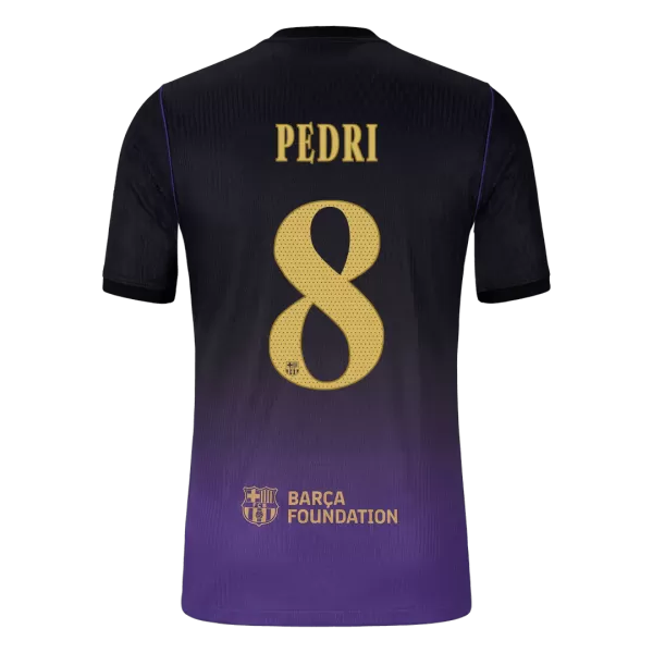 PEDRI #8 Barcelona Away Match Jersey Player Version 2026/27 - UCL Font - Image 1