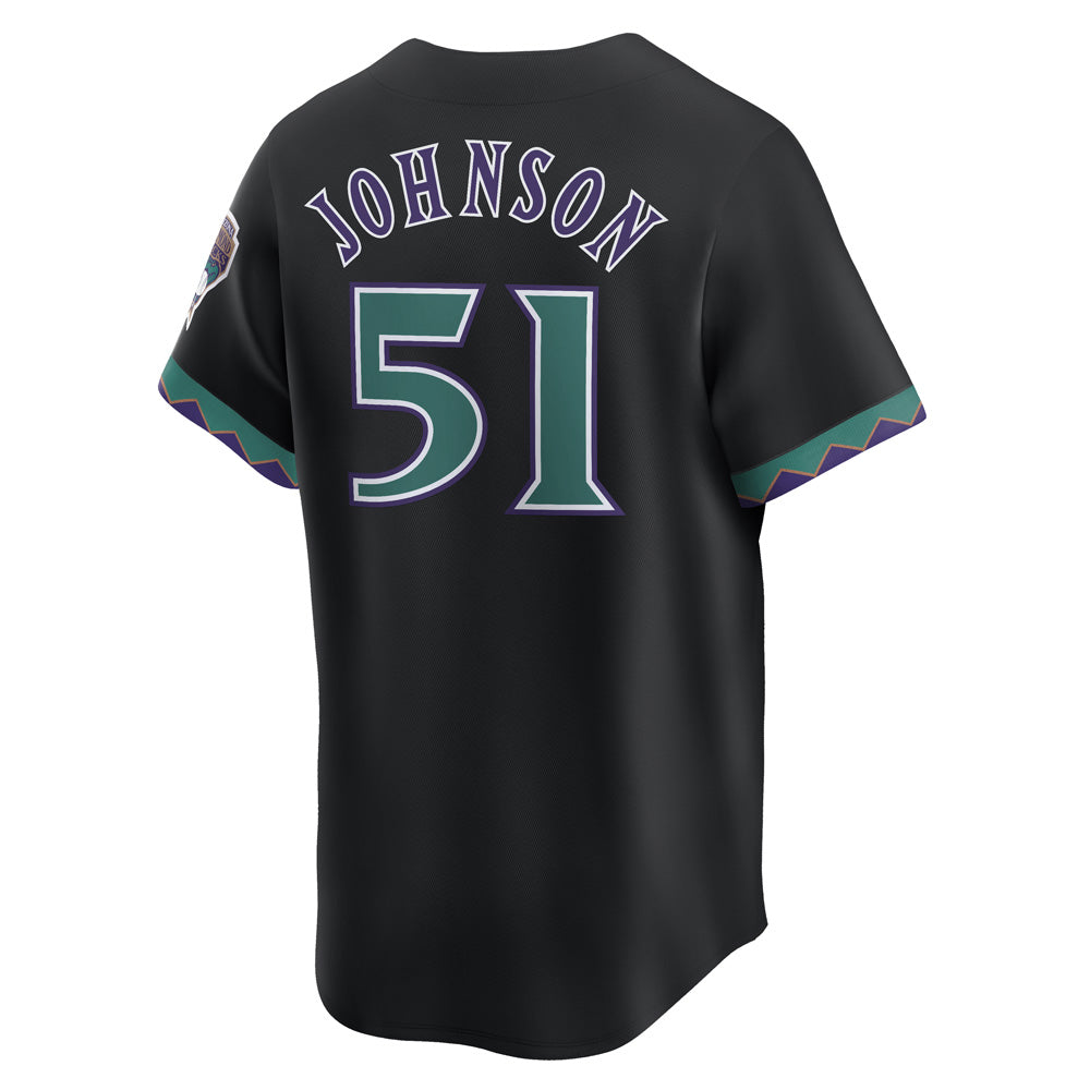 MLB Arizona Diamondbacks Randy Johnson Nike Cooperstown Limited Jersey - Black