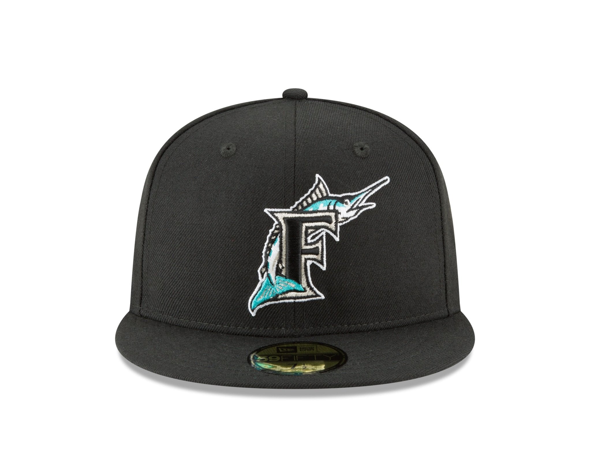 Florida Marlins Cooperstown Collection Black 59FIFTY Fitted Hat