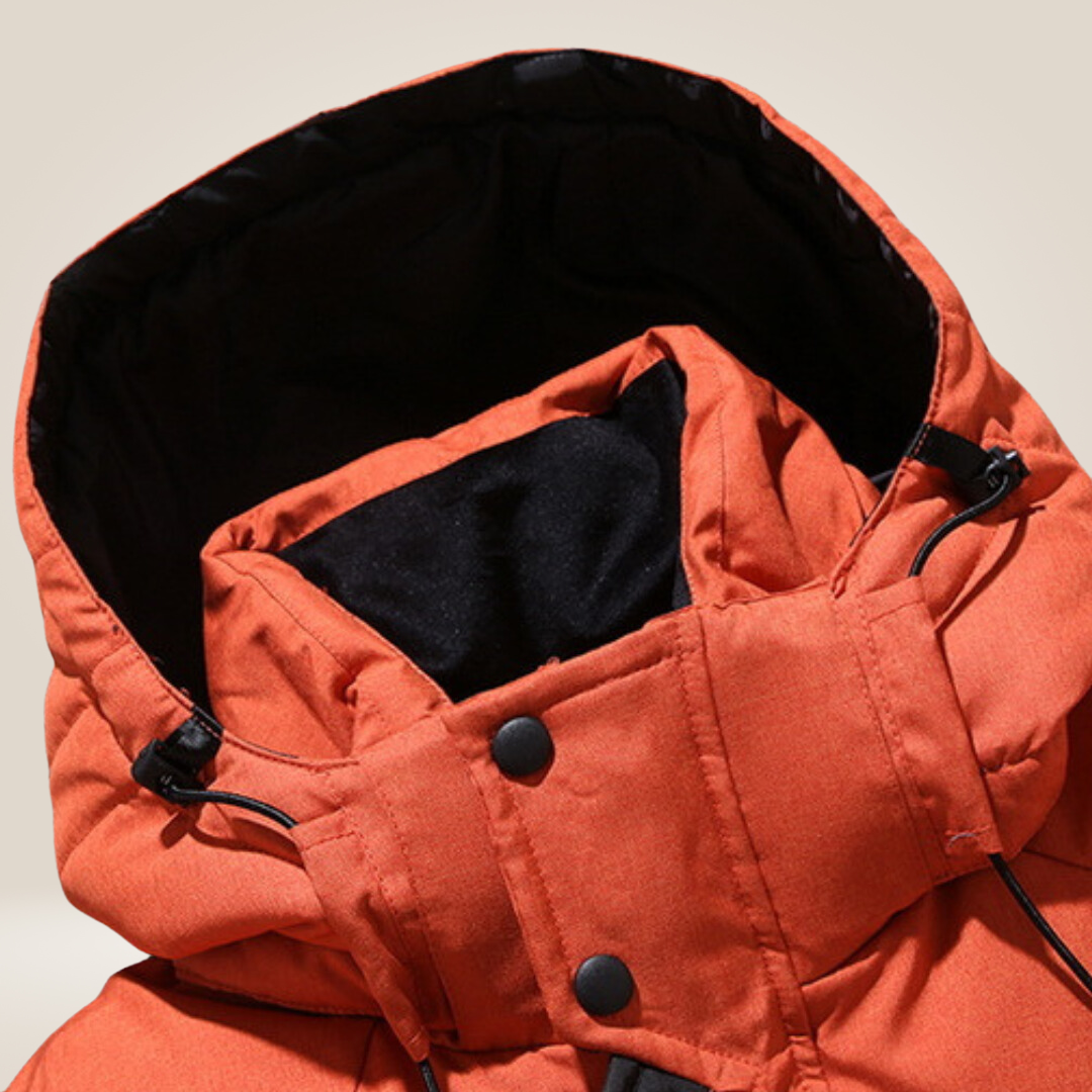 Nordfall Men’s Parka Winter Jacket – Thick Fleece-Lined Waterproof & Windproof Coat