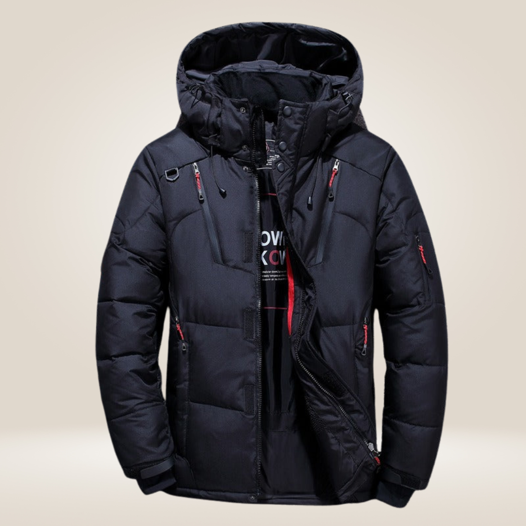 Nordfall Men’s Parka Winter Jacket – Thick Fleece-Lined Waterproof & Windproof Coat