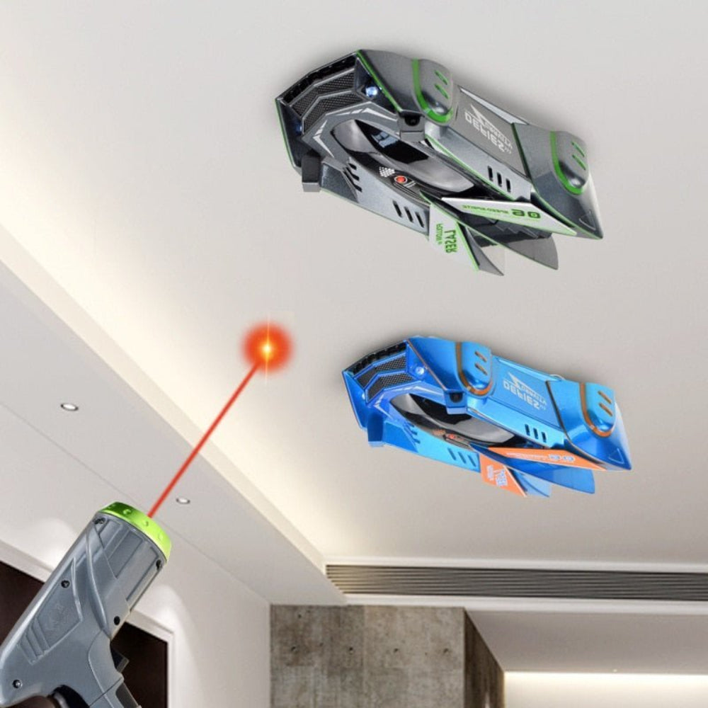 Wall Climbing RC Car Laser Remote Control LED Stunt Children Toy