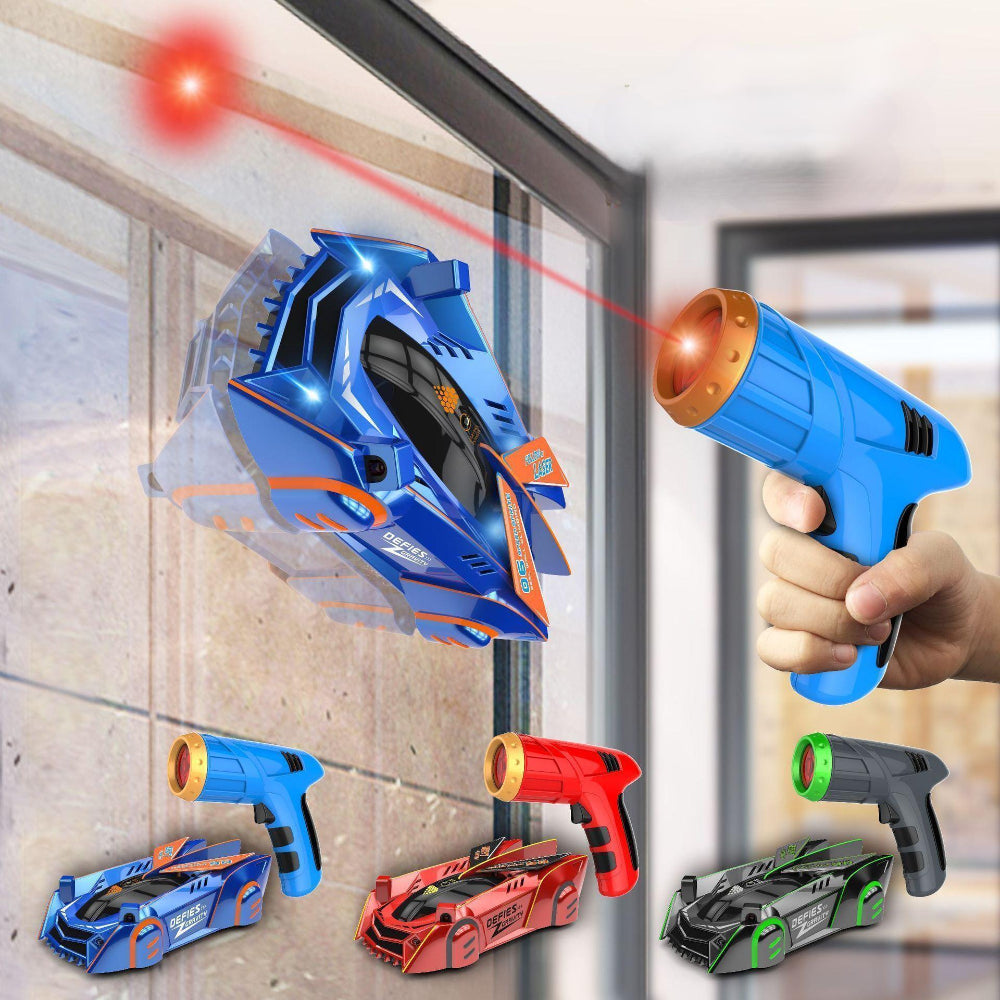 Wall Climbing RC Car Laser Remote Control LED Stunt Children Toy