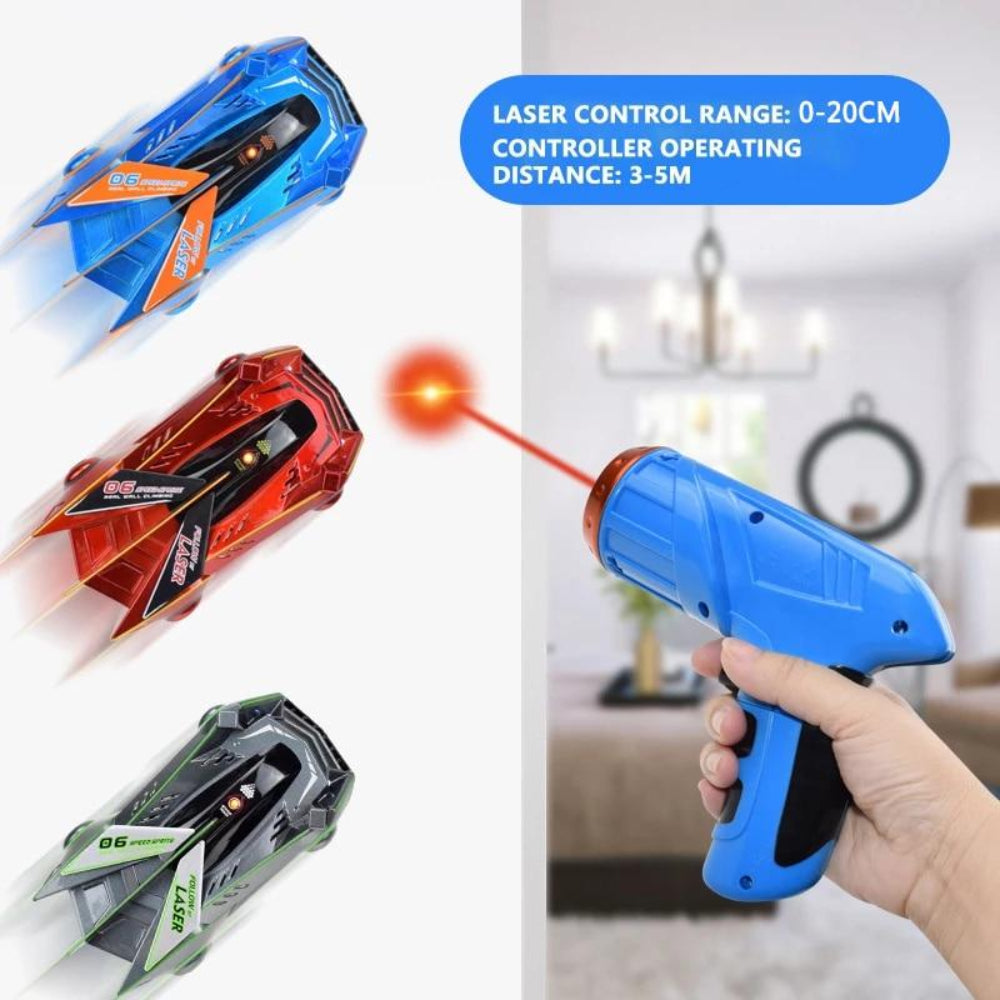 Wall Climbing RC Car Laser Remote Control LED Stunt Children Toy