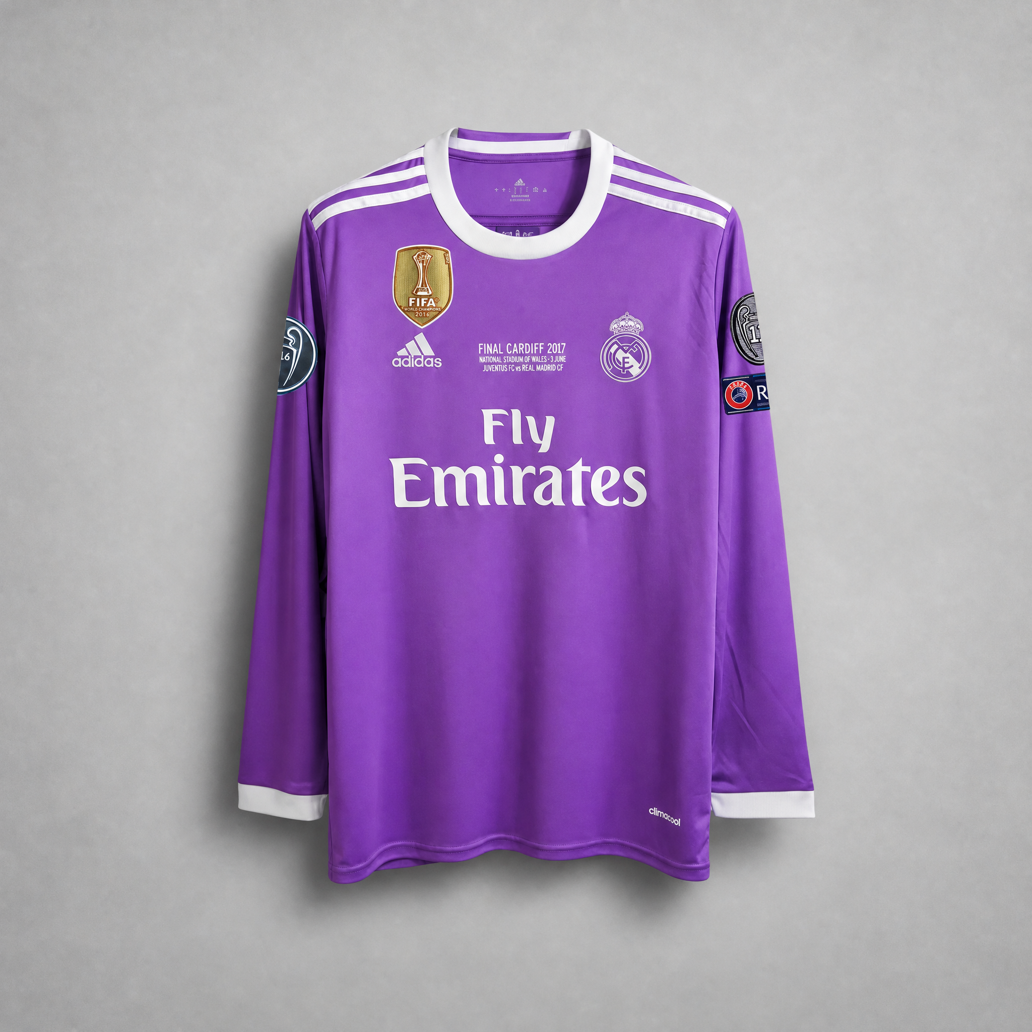 Cristiano Ronaldo CR7 Real Madrid Away Long Sleeve 2017 Jersey