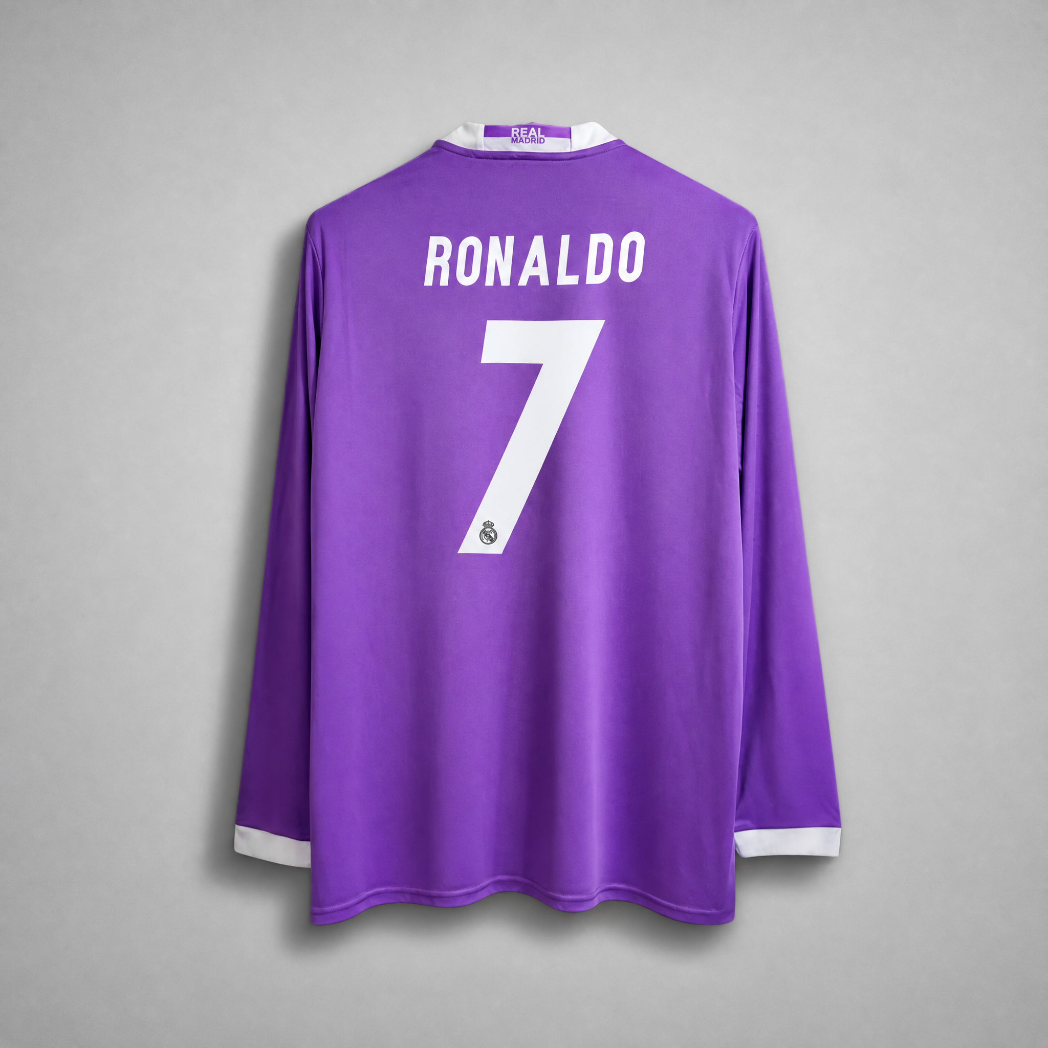Cristiano Ronaldo CR7 Real Madrid Away Long Sleeve 2017 Jersey