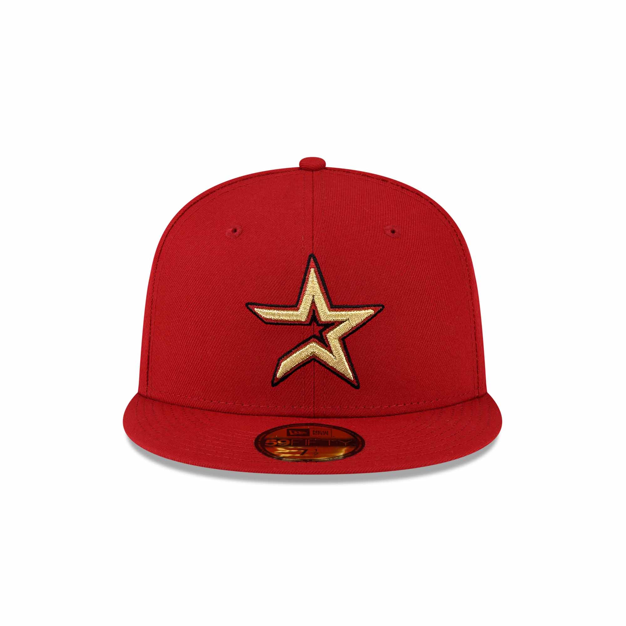 Houston Astros Metallic Star Red 59FIFTY Fitted Hat