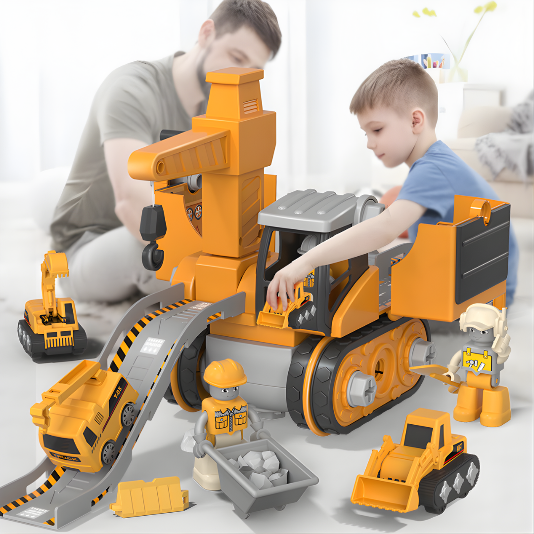 STEM Construction Toy Set Buildable Educational Trucks Children