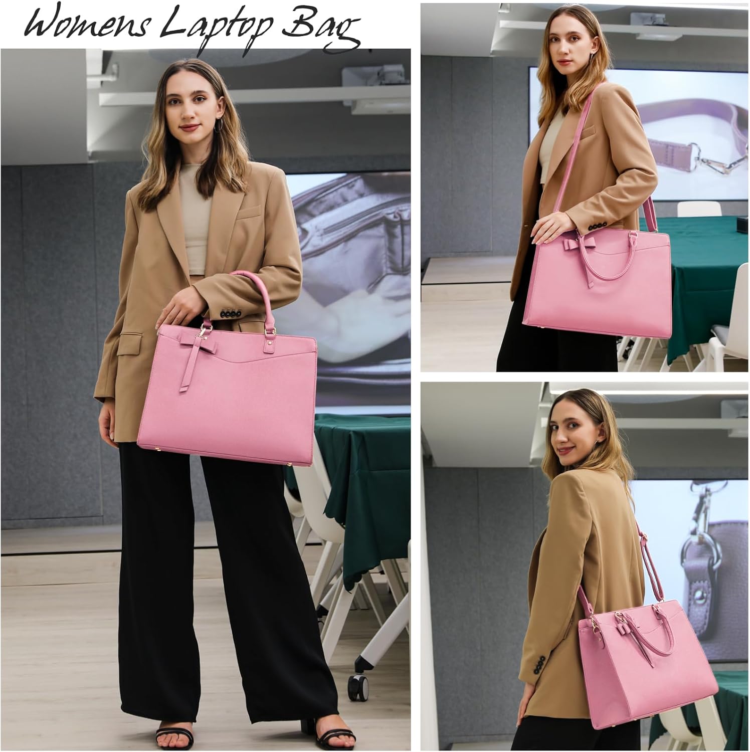 Women’s Work Laptop Tote Bag with Organised Multi-Compartment Layout
