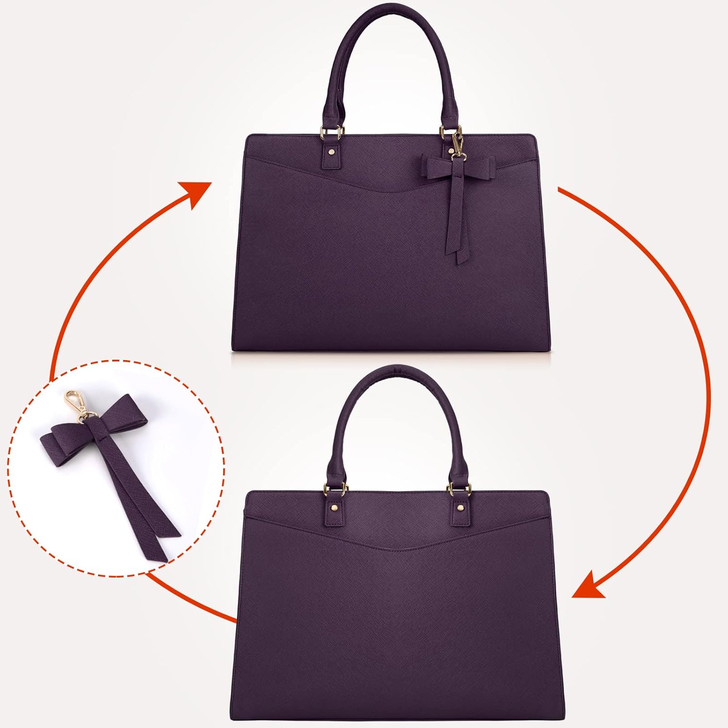 Women’s Work Laptop Tote Bag with Organised Multi-Compartment Layout