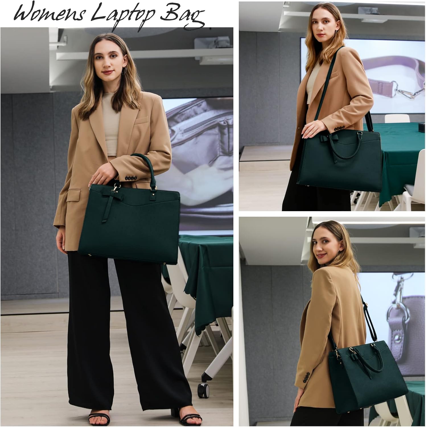 Women’s Work Laptop Tote Bag with Organised Multi-Compartment Layout