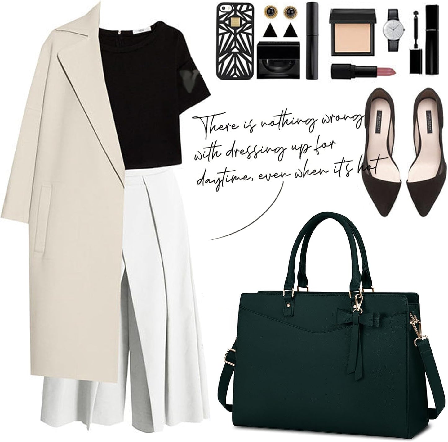 Women’s Work Laptop Tote Bag with Organised Multi-Compartment Layout