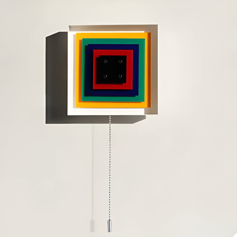 Applique da parete quadrata Memphis Bauhaus LED 1 luce