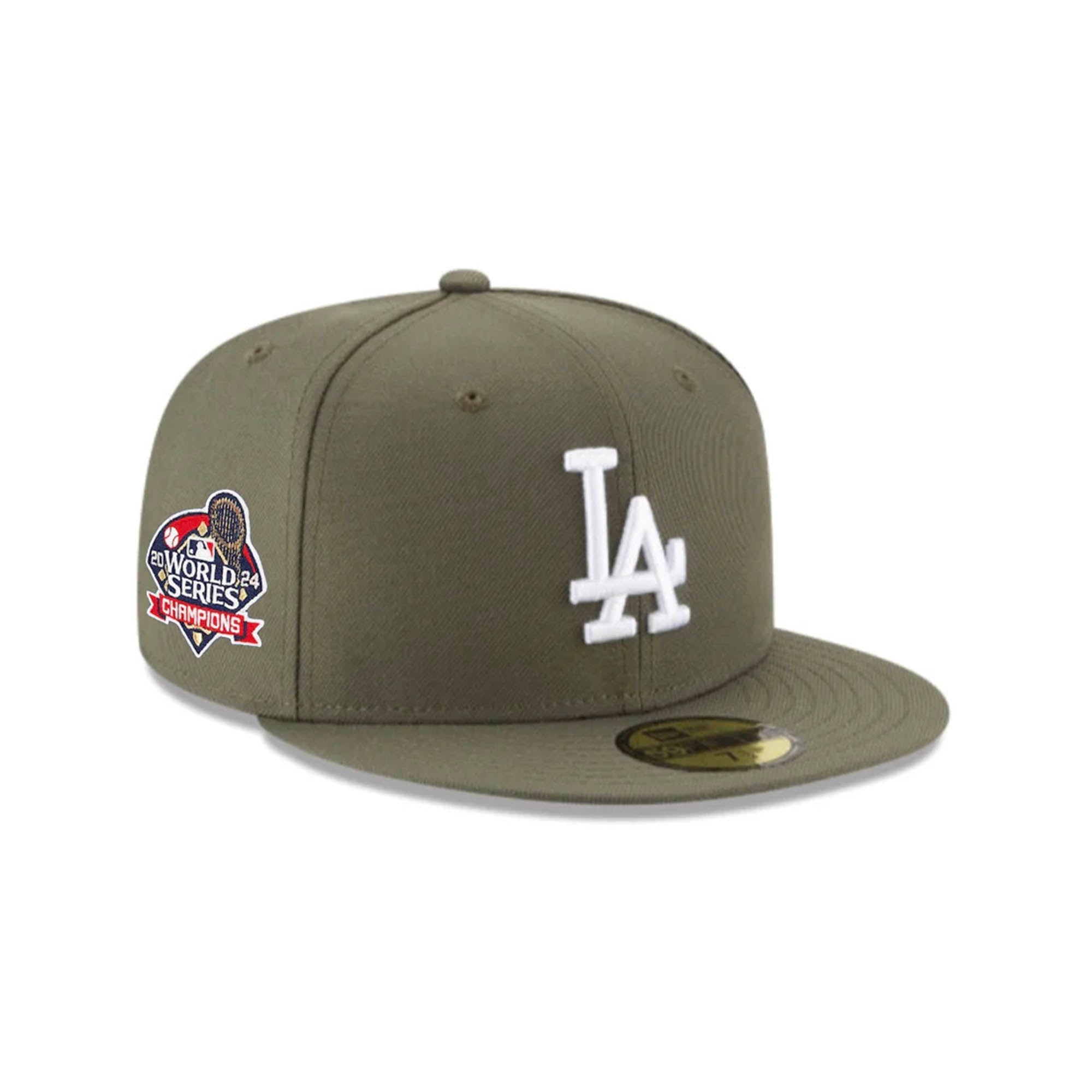 Los Angeles Dodgers 2024 World Series Olive Green 59FIFTY
