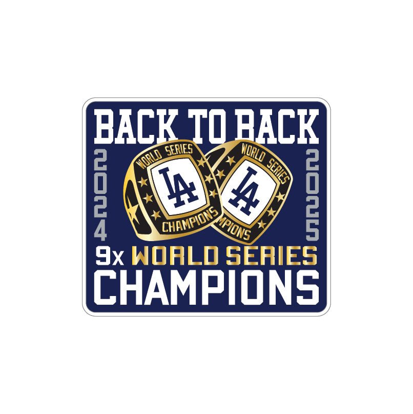 Los Angeles Dodgers 2025 Back To Back World Series Champs Ring Patch Royal 59FIFTY