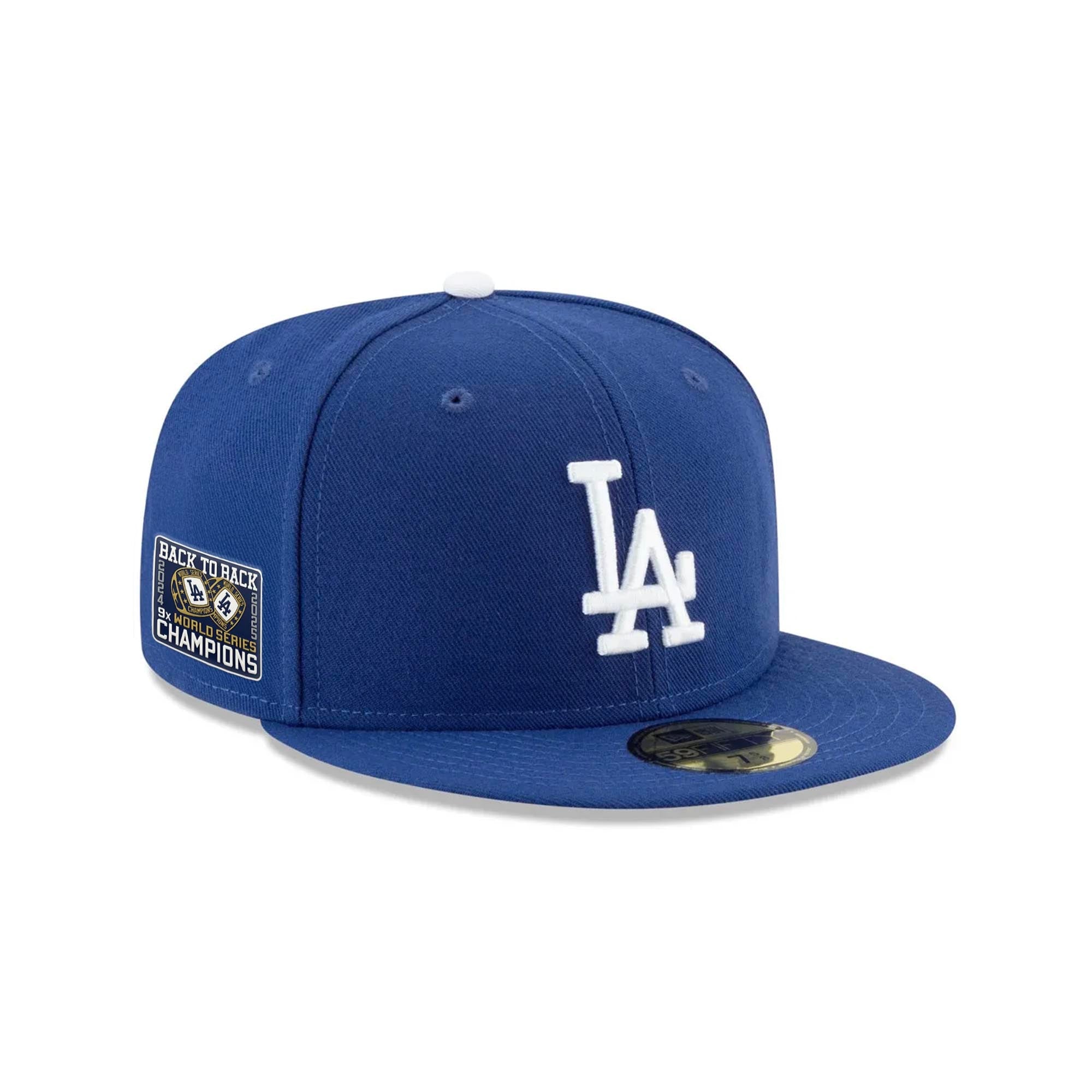 Los Angeles Dodgers 2025 Back To Back World Series Champs Ring Patch Royal 59FIFTY