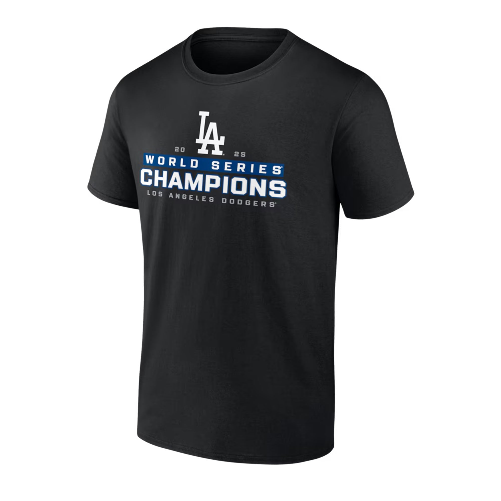 Los Angeles Dodgers 2025 World Series Champions Signature Roster Black T-Shirt