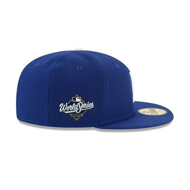 Los Angeles Dodgers 2025 World Series Participant Side Patch Royal 59FIFTY Fitted Hat