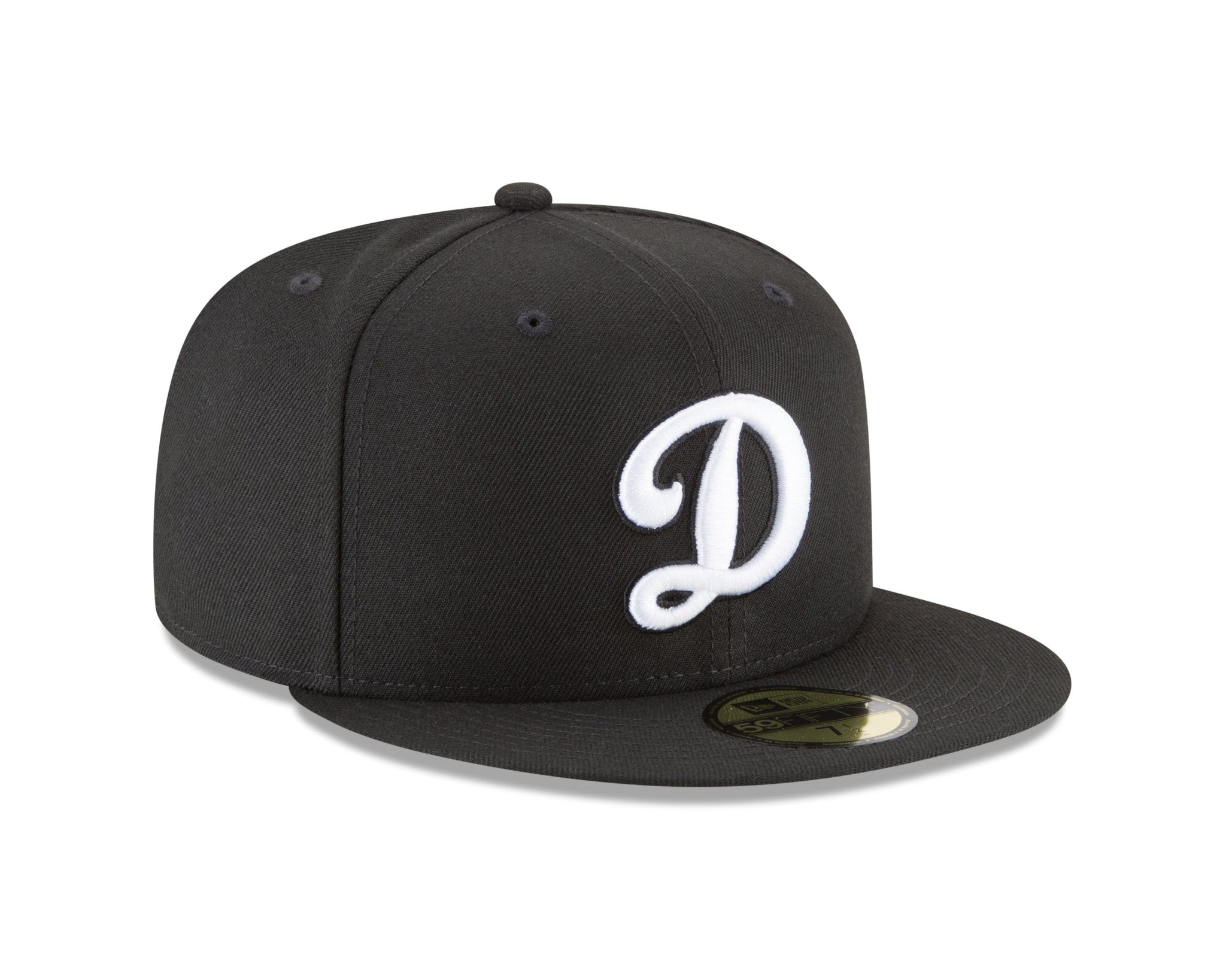 Cappello Fitted 59FIFTY Nero con Logo Alternativo della Collezione Autentica Los Angeles Dodgers