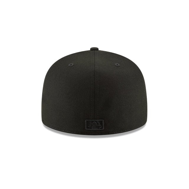 Los Angeles Dodgers Authentic Collection Black On Black 59FIFTY Fitted Hat
