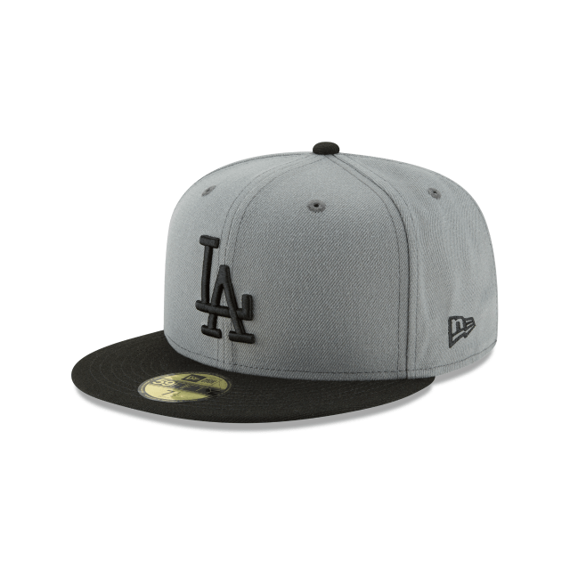 Los Angeles Dodgers Authentic Collection Black & Gray 59FIFTY Fitted Hat