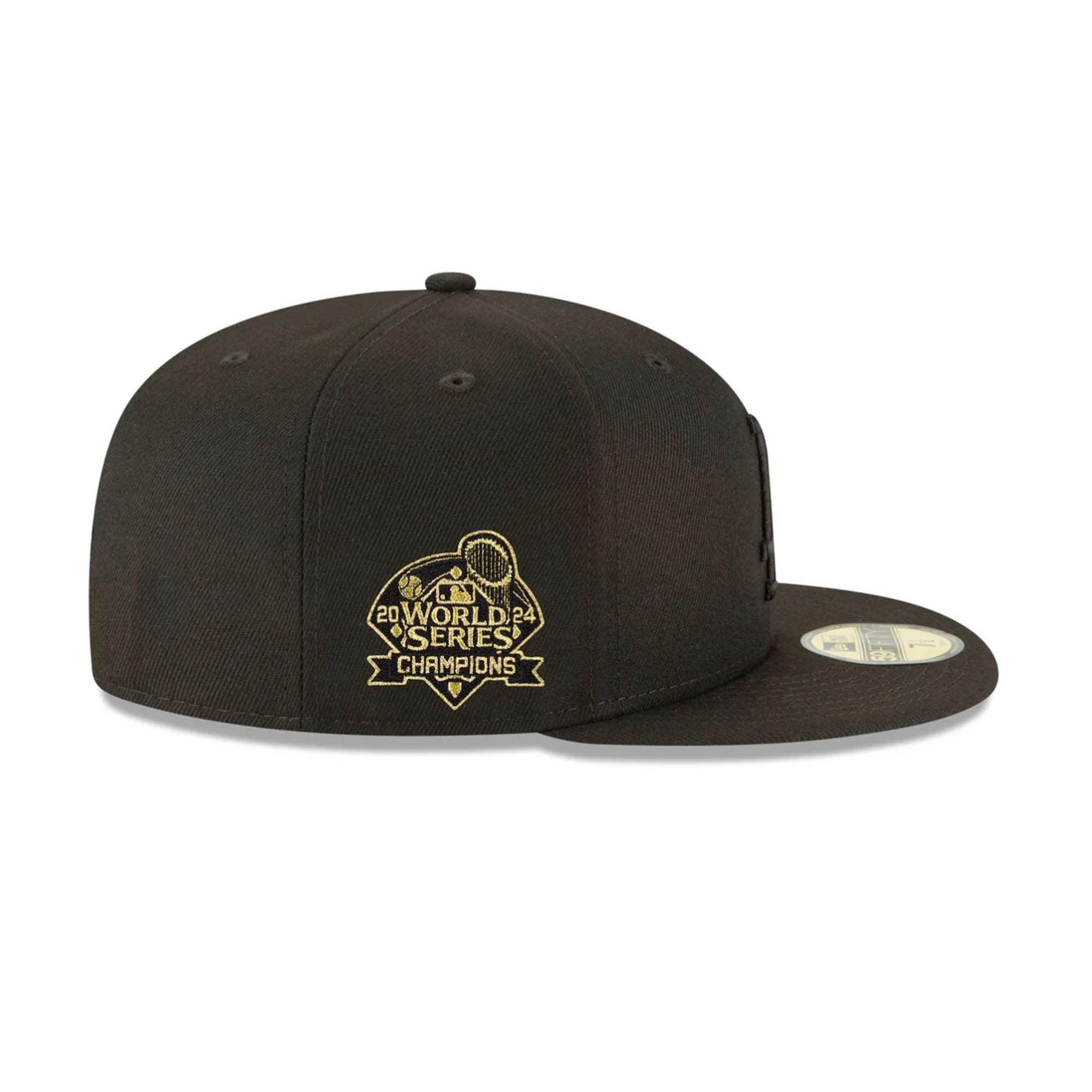 Los Angeles Dodgers World Series Champions 2024 Black On Black 59FIFTY Fitted