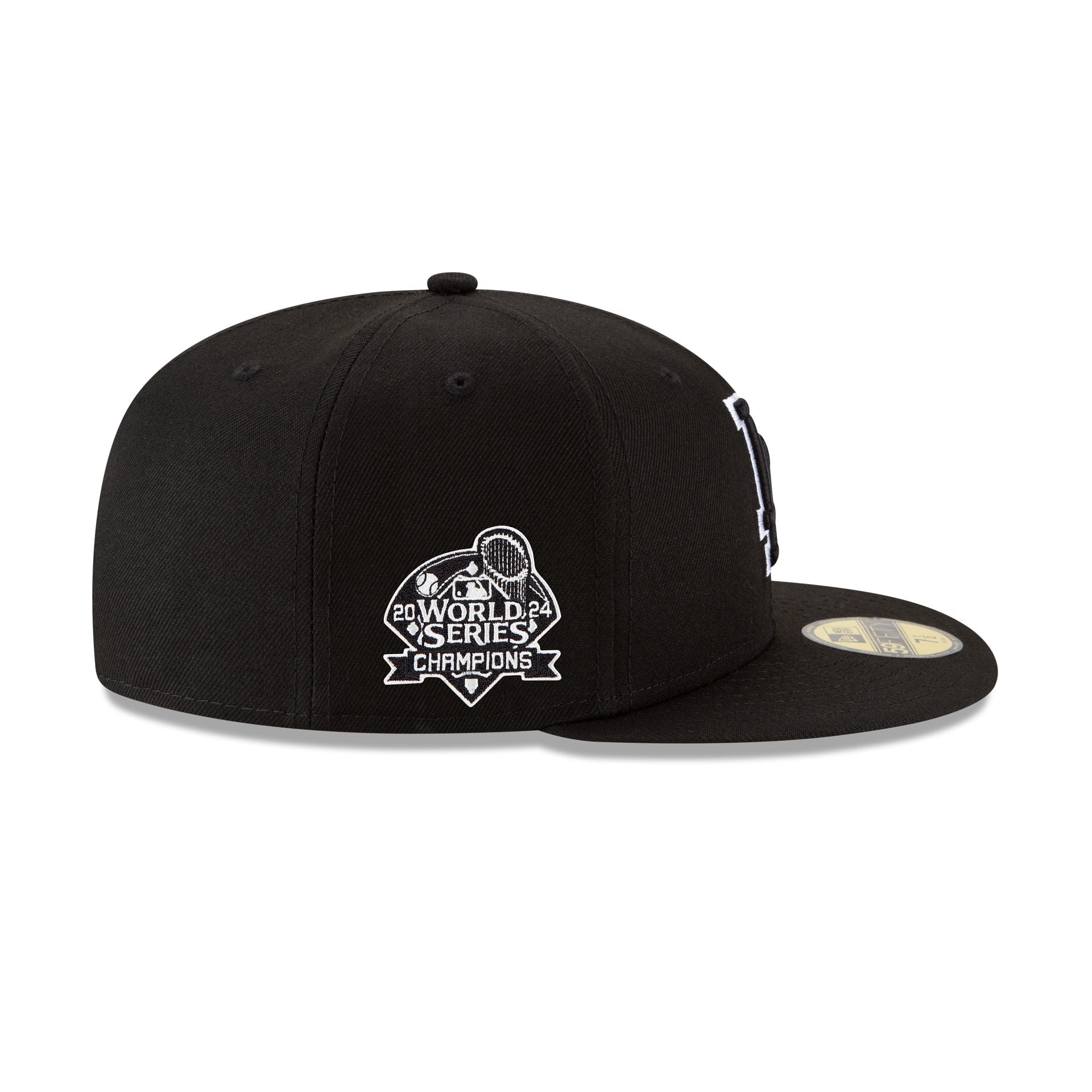Los Angeles Dodgers Cappello 59FIFTY Fitted Campioni World Series 2024 Contorno Bianco