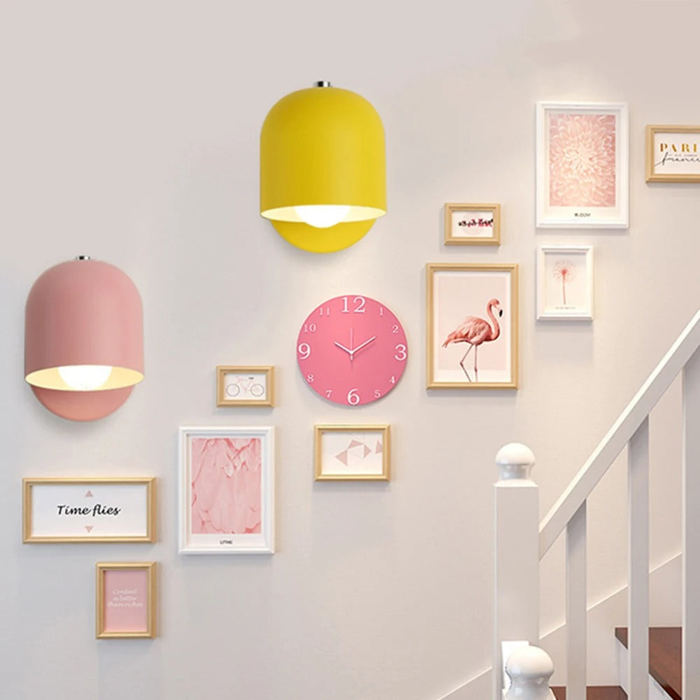 Modern Macaron Dome Wall Sconce LED 1-Light