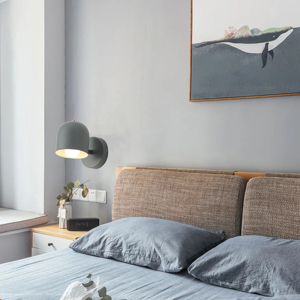 Modern Macaron Dome Wall Sconce LED 1-Light