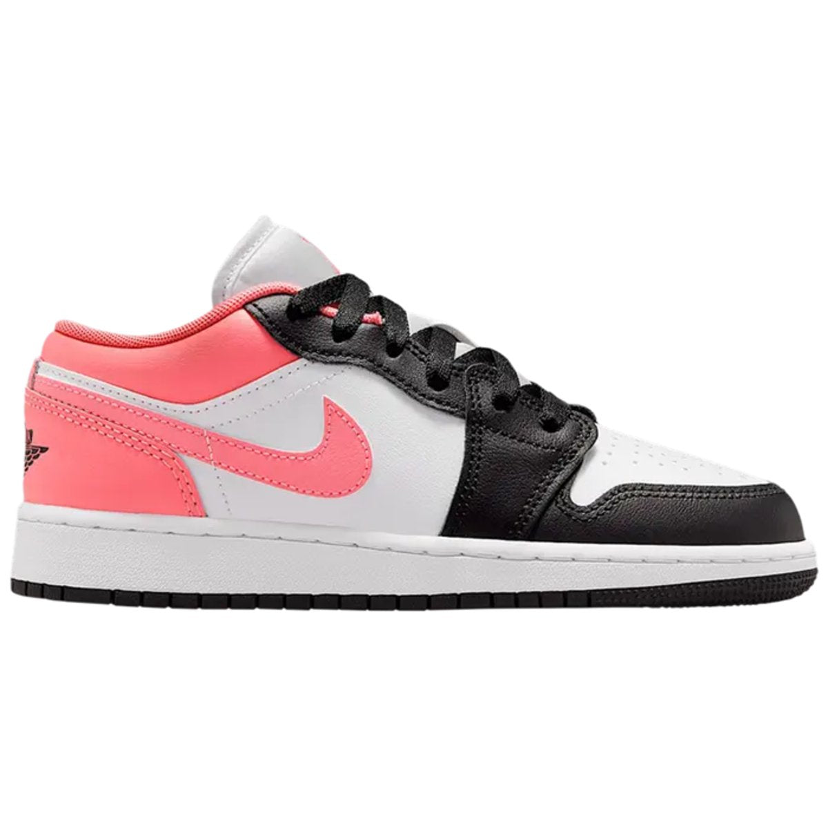 Jordan 1 Low Negro Mirada rosa (GS)