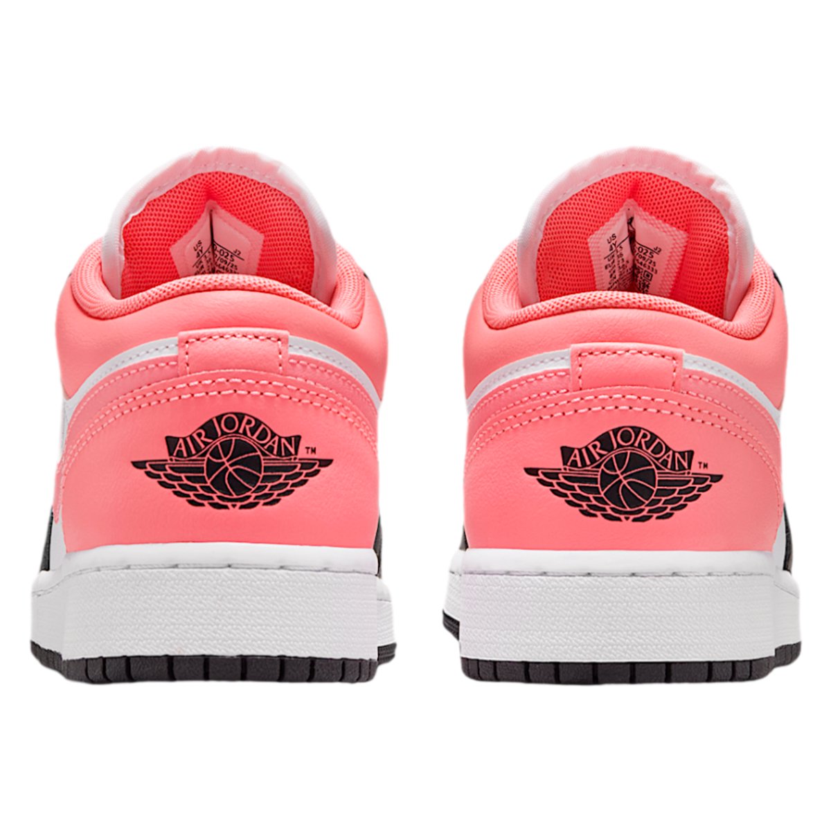 Jordan 1 Low Negro Mirada rosa (GS)