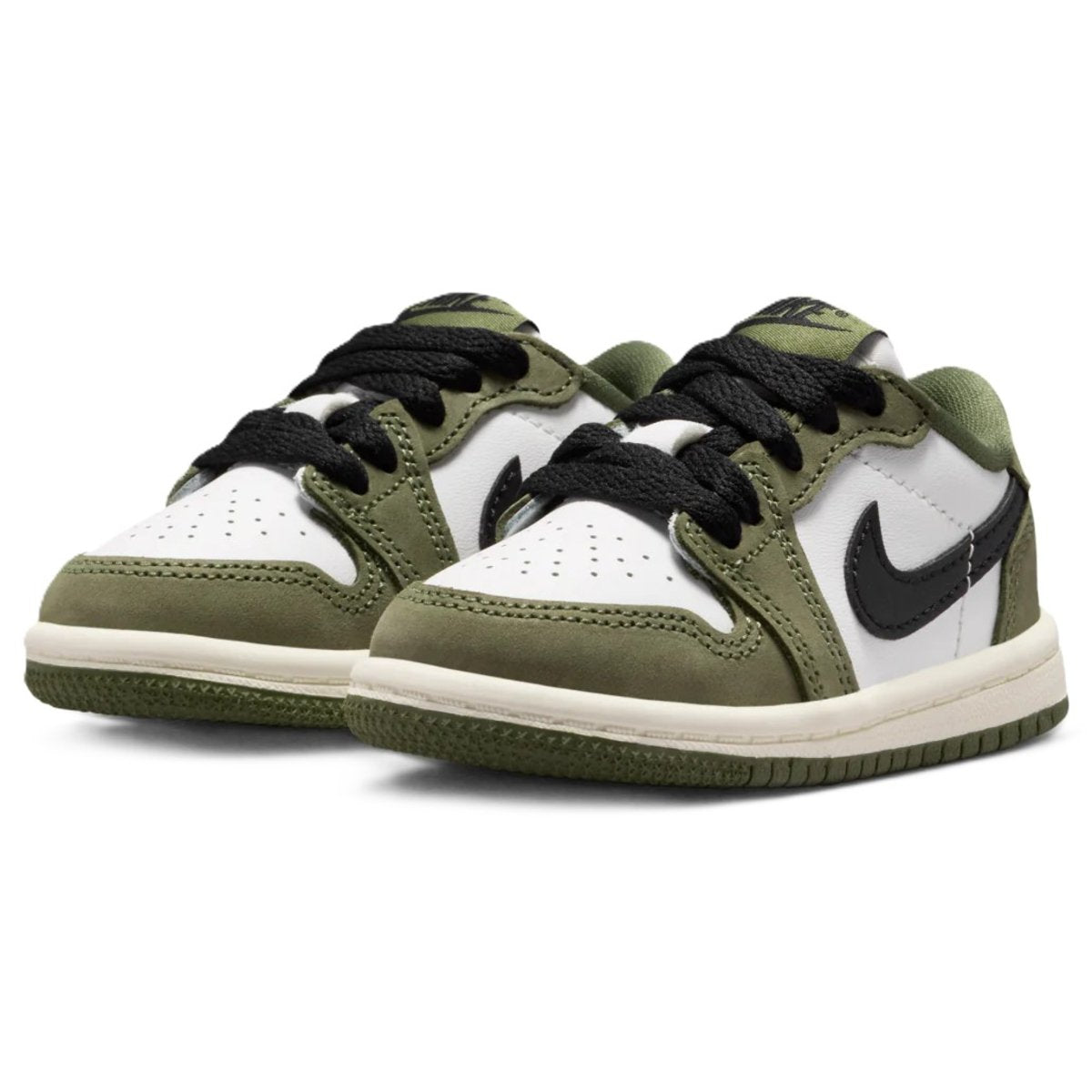 Jordan 1 Retro Low Medium Olive Summit White Sail Black (TD)