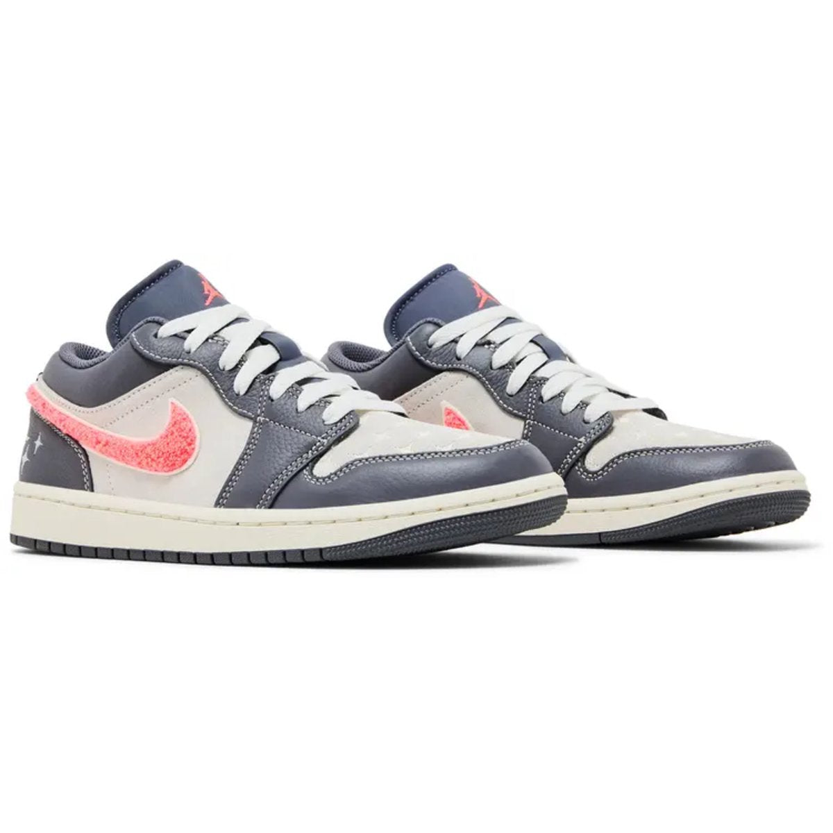 Jordan 1 Low Grafito claro Rosa intenso (W)